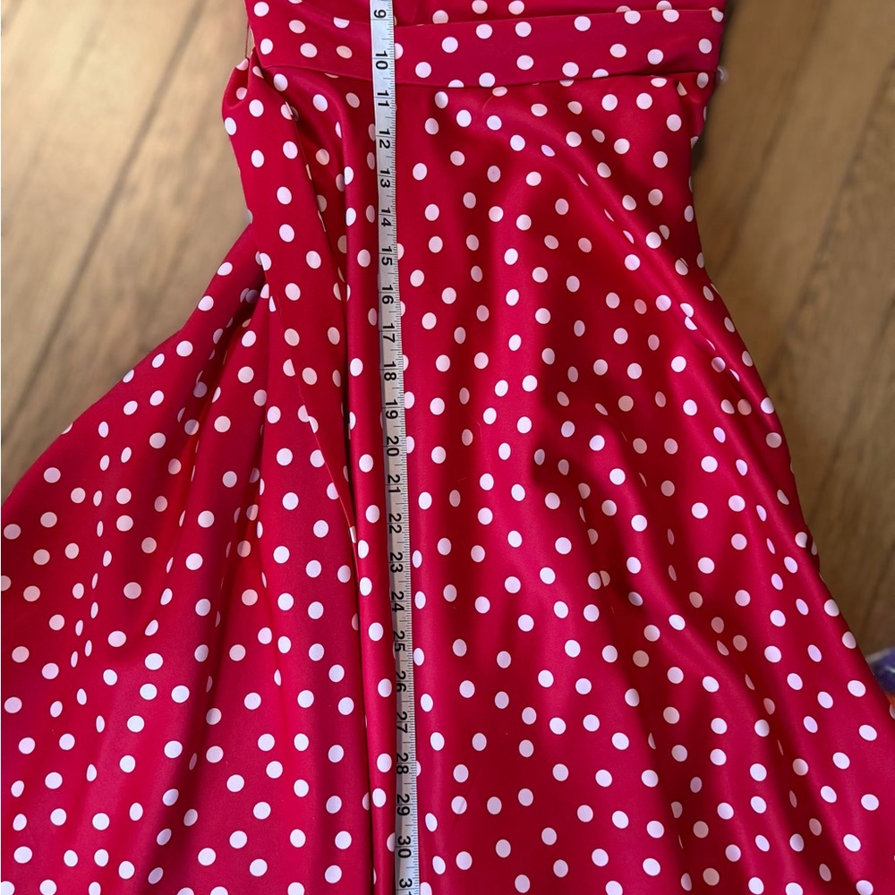 Fabulous Red Polka Dot Fit and Flare Dress! - Picture 13 of 16